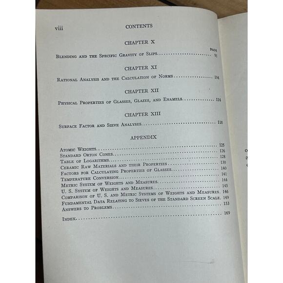 VTG 1928 Ceramic Tests & Calculations by Andrews. Ex-library. Wiley & Sons. - Picture 4 of 9